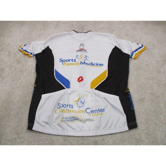 Castelli Cycling Jersey Men 3XL XXXL White Black Scorpion Zip Bike Shirt USA - Picture 9 of 12